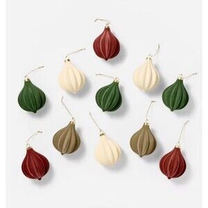 Set of 11 Velvet Decorative Ornaments - Threshold designed with Studio McGee